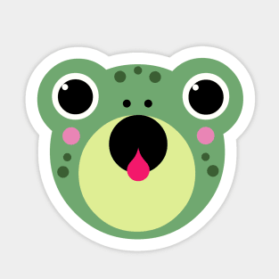 Cute Frog Cartoon Kawaii Sticker